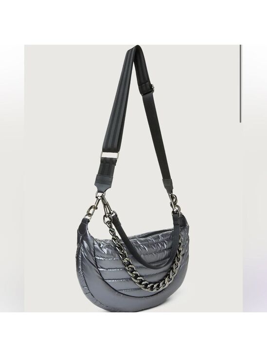 THINK ROYLN Handbags - THINK ROYLN Pearl Gray Elton Hobo Crossbody Bag